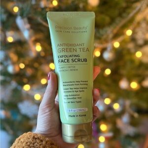 Precision Beauty Exfoliating Face Scrub Green Tea, Coffee 8oz